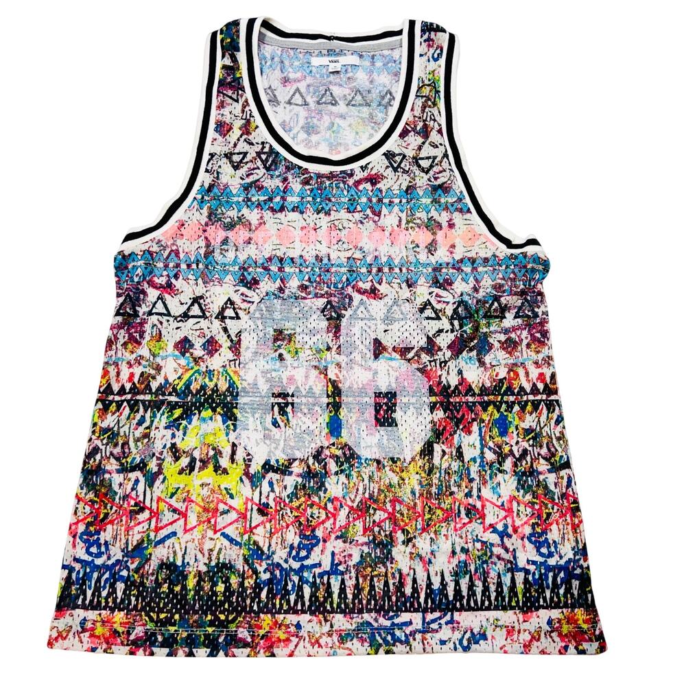 Vans Bvndits Tank Top Women Medium Poly Mesh Fashion Cami Tshirt Shirt 66 New